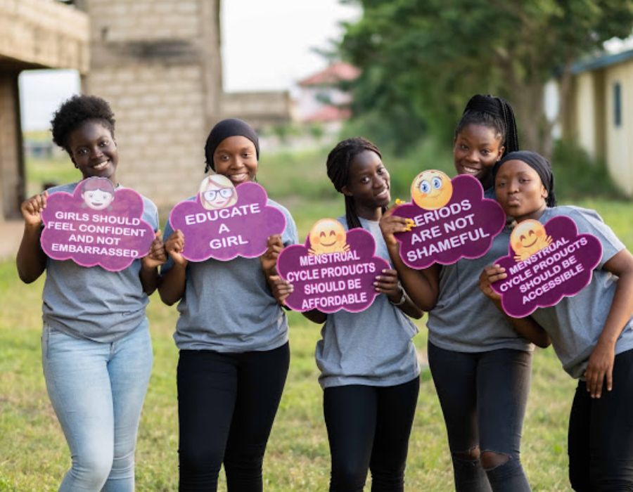 Menstrual health education class