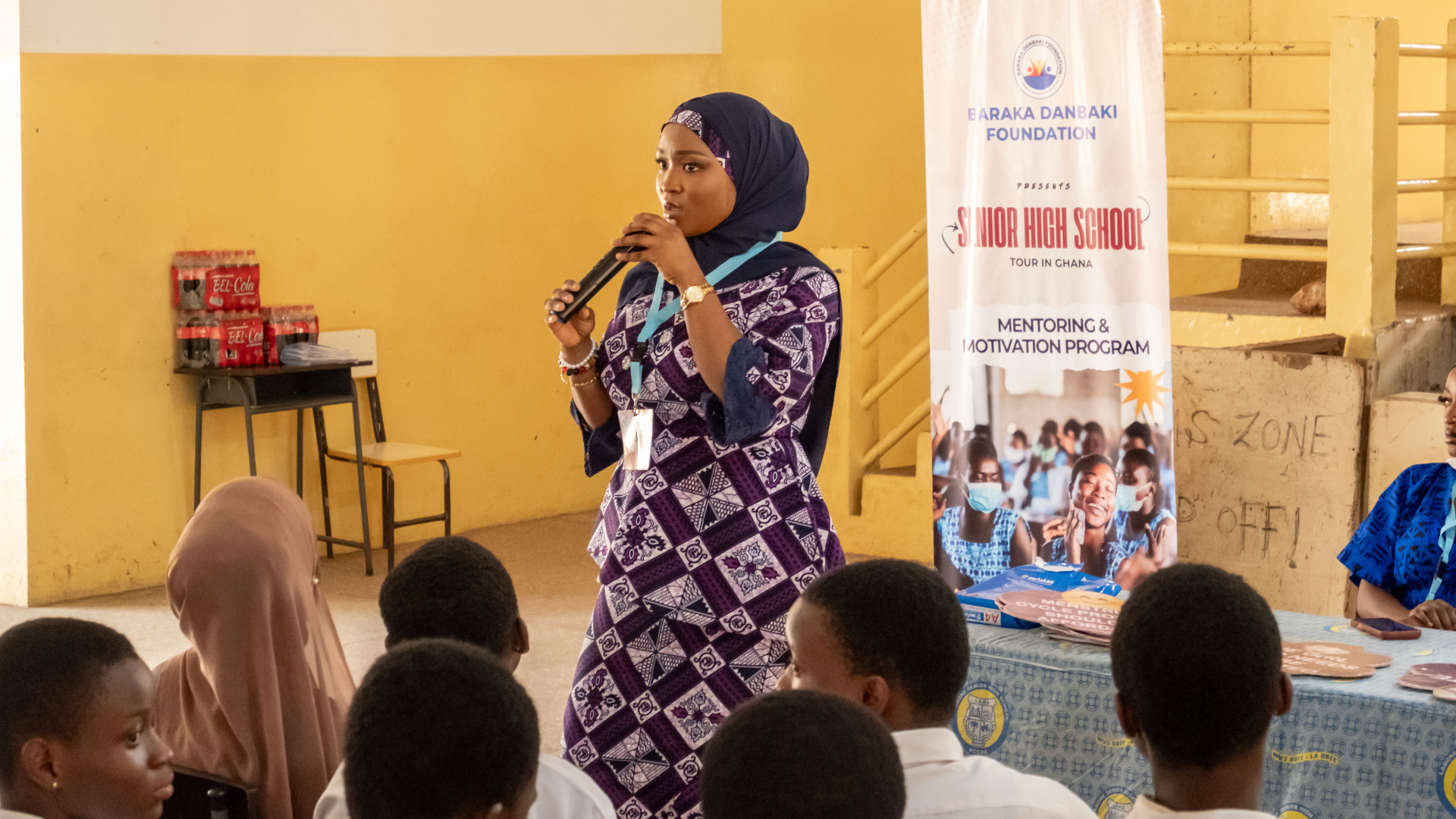 Students at a High School Tour session